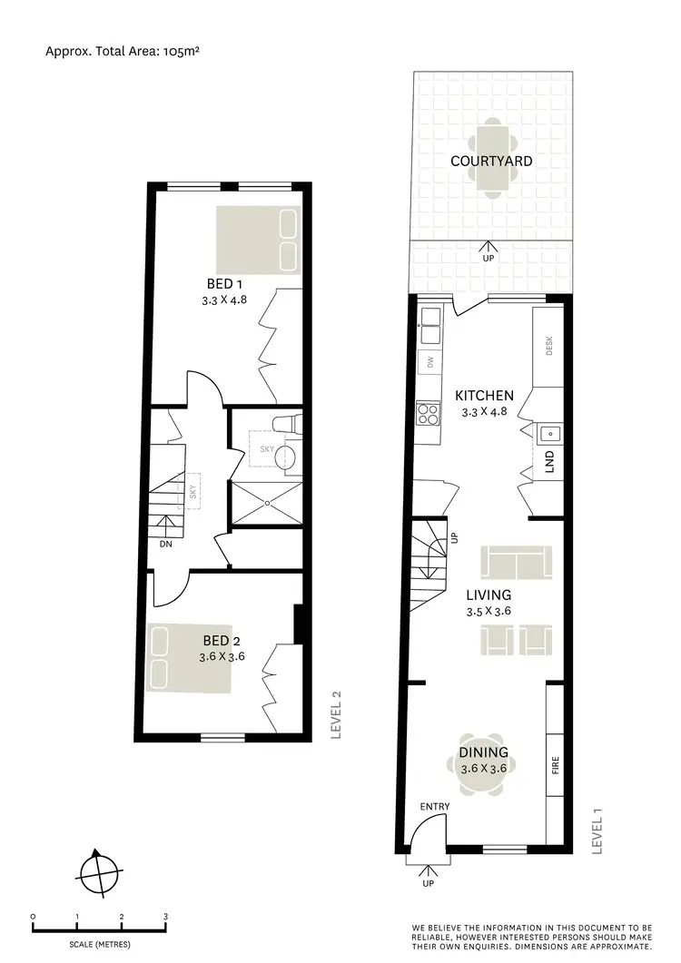 Floorplan of Homely terrace listing, 10 Prospect Street, Surry Hills NSW 2010