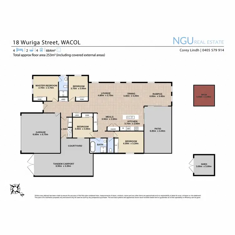 Floorplan of Homely house listing, 18 Wuriga Street, Wacol QLD 4076