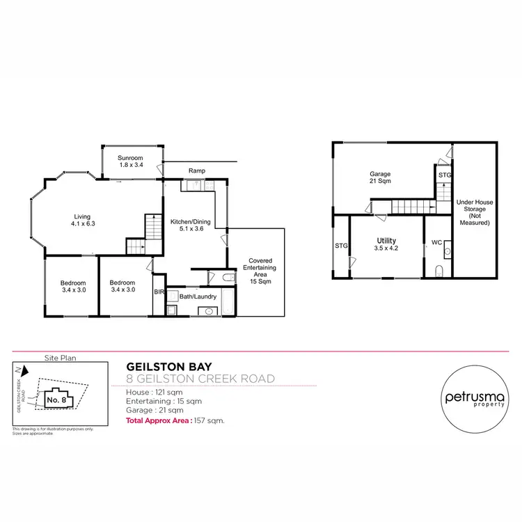 Floorplan of Homely house listing, 8 Geilston Creek Road, Geilston Bay TAS 7015