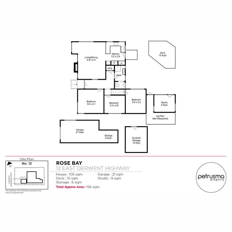 Floorplan of Homely house listing, 12 East Derwent Highway, Rose Bay TAS 7015