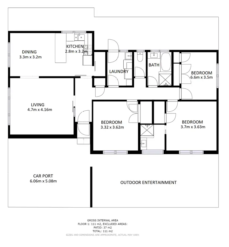 Floorplan of Homely house listing, 9 Sapphire Circuit, Wodonga VIC 3690