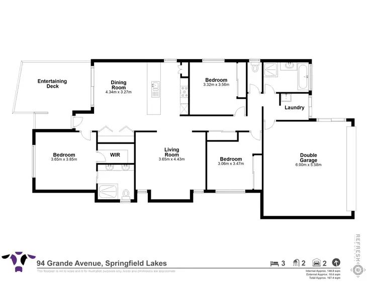 Floorplan of Homely house listing, 94 Grande Avenue, Springfield Lakes QLD 4300