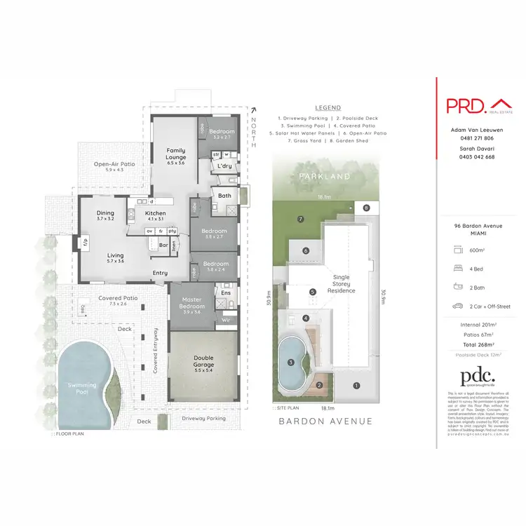 Floorplan of Homely house listing, 96 Bardon Avenue, Miami QLD 4220