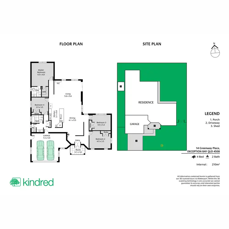 Floorplan of Homely house listing, 14 Greenway Place, Deception Bay QLD 4508
