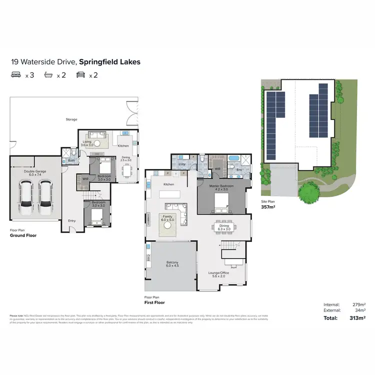 Floorplan of Homely house listing, 19 Waterside Drive, Springfield Lakes QLD 4300