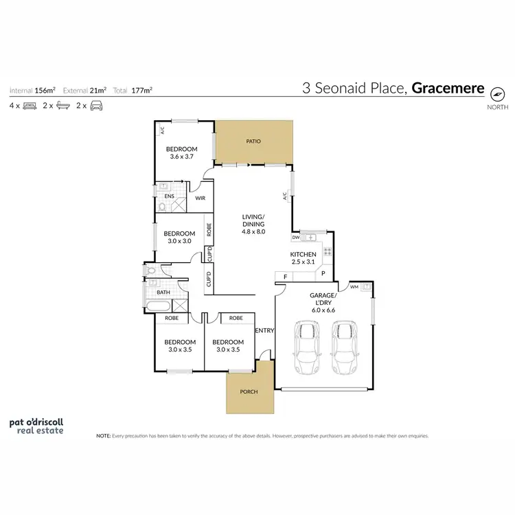 Floorplan of Homely house listing, 3 Seonaid Place, Gracemere QLD 4702