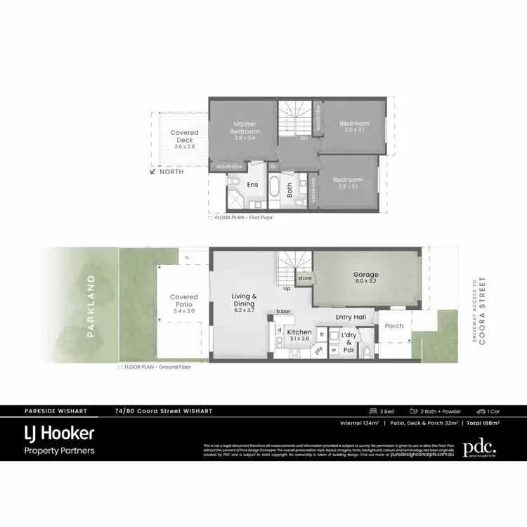 Floorplan of Homely townhouse listing, 74/80 Coora Street, Wishart QLD 4122
