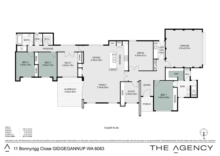 Floorplan of Homely house listing, 11 Bonnyrigg Close, Gidgegannup WA 6083