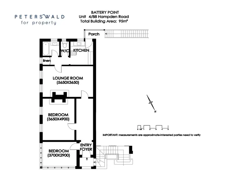 Floorplan of Homely apartment listing, 4/88 Hampden Road, Battery Point TAS 7004