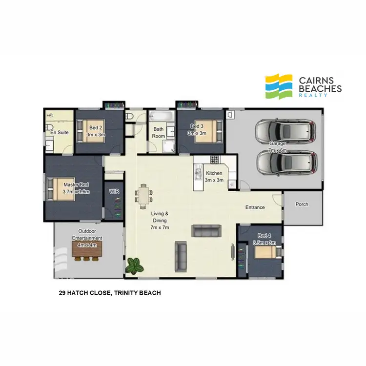 Floorplan of Homely house listing, 29 Hatch Close, Trinity Beach QLD 4879