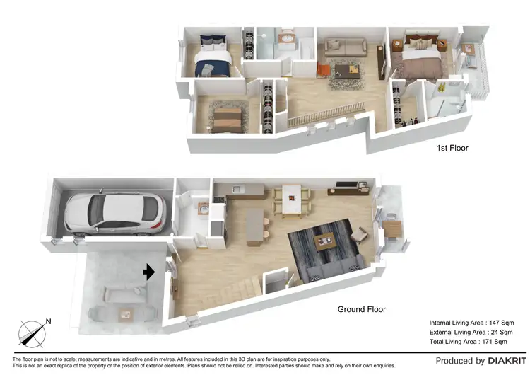 Floorplan of Homely townhouse listing, 7/16 Bottle Brush Circuit, Coomera QLD 4209