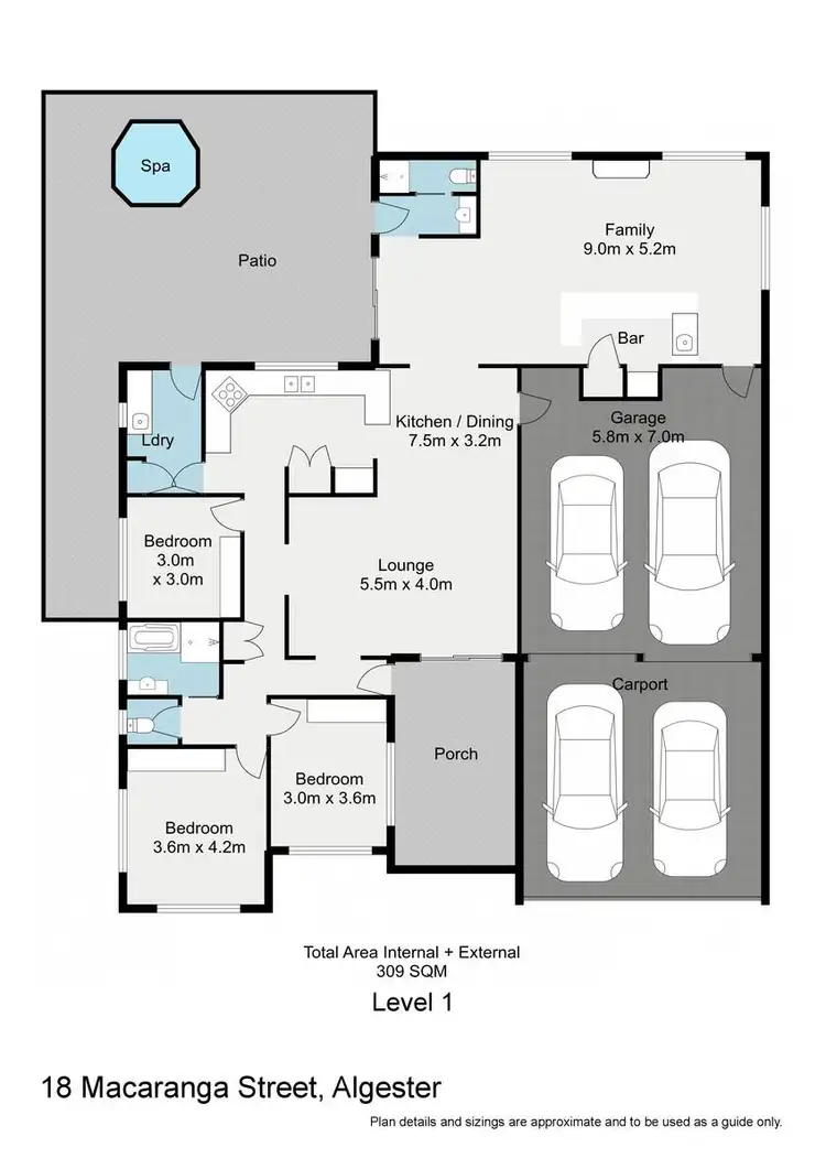 Floorplan of Homely house listing, 18 Macaranga Street, Algester QLD 4115