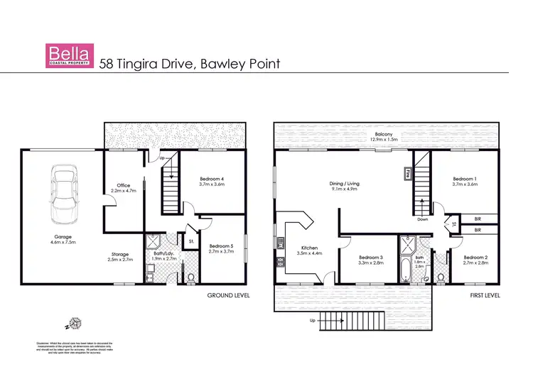 Floorplan of Homely house listing, 58 Tingira Drive, Bawley Point NSW 2539