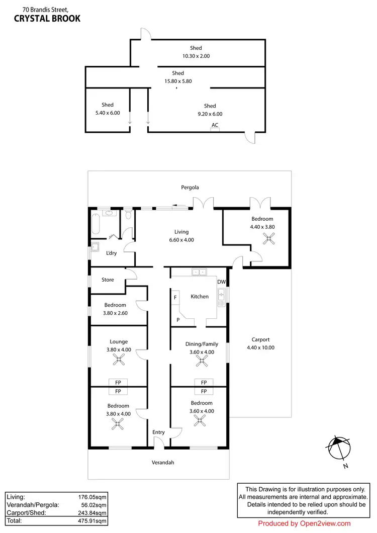Floorplan of Homely house listing, 70 Brandis Street, Crystal Brook SA 5523