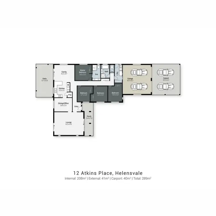 Floorplan of Homely house listing, 12 Atkins Place, Helensvale QLD 4212