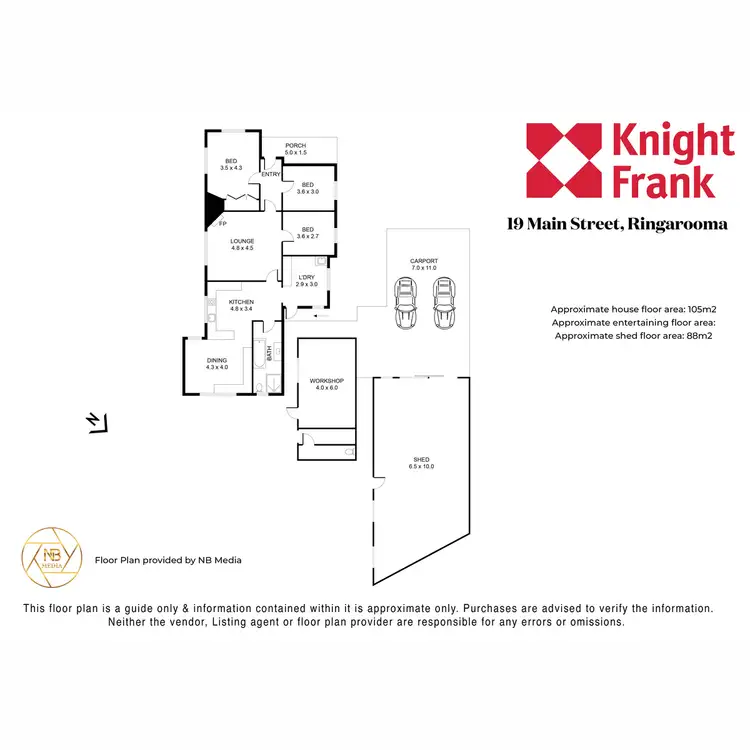 Floorplan of Homely house listing, 19 Main Street, Ringarooma TAS 7263