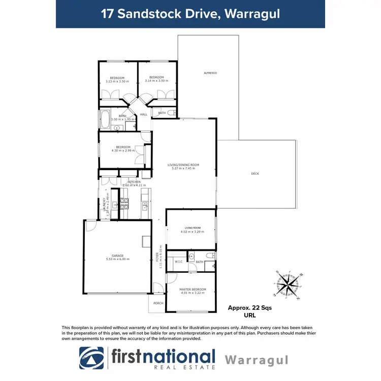 Floorplan of Homely house listing, 17 Sandstock Drive, Warragul VIC 3820