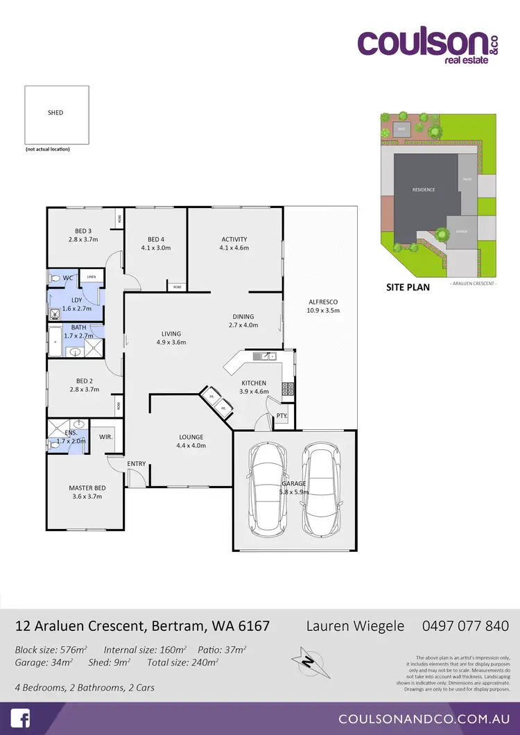 Floorplan of Homely house listing, 12 Araluen Crescent, Bertram WA 6167