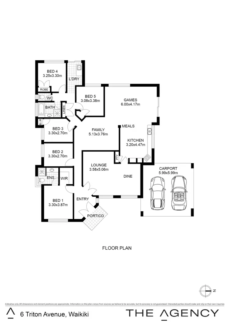 Floorplan of Homely house listing, 6 Triton Avenue, Waikiki WA 6169