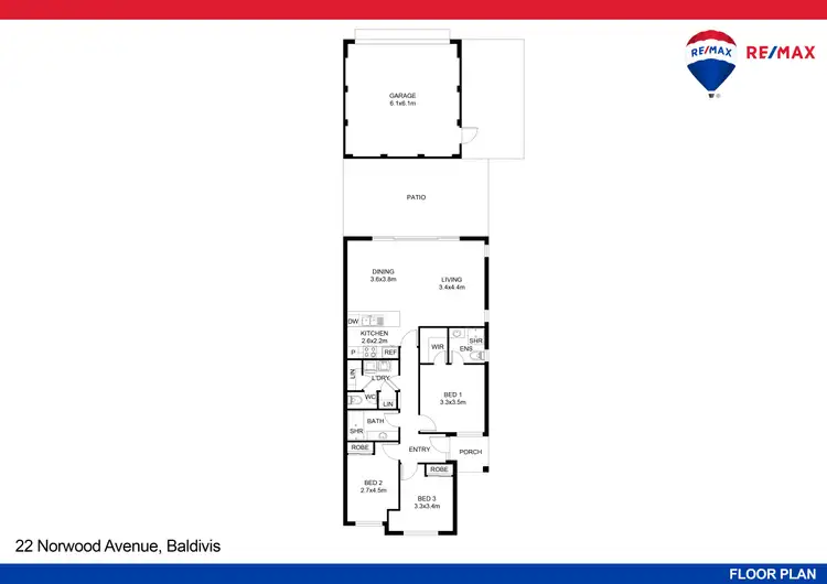 Floorplan of Homely house listing, 22 Norwood Avenue, Baldivis WA 6171