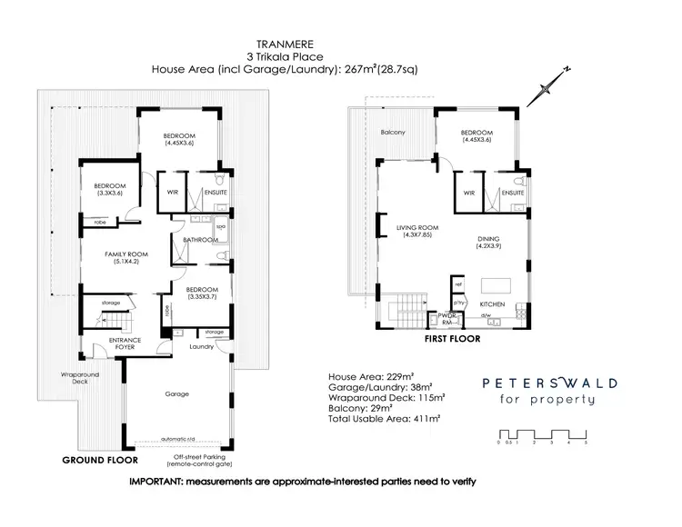 Floorplan of Homely house listing, 3 Trikala Place, Tranmere TAS 7018