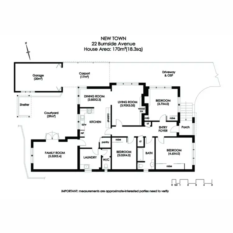 Floorplan of Homely house listing, 22 Burnside Avenue, New Town TAS 7008