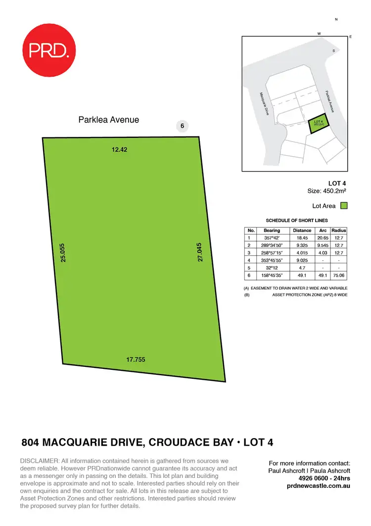 Floorplan of Homely land listing, LOT 4, 2C Parklea Avenue, Croudace Bay NSW 2280
