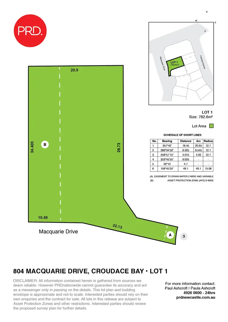 Floorplan of Homely land listing, LOT 1, 800 Macquarie Drive, Croudace Bay NSW 2280