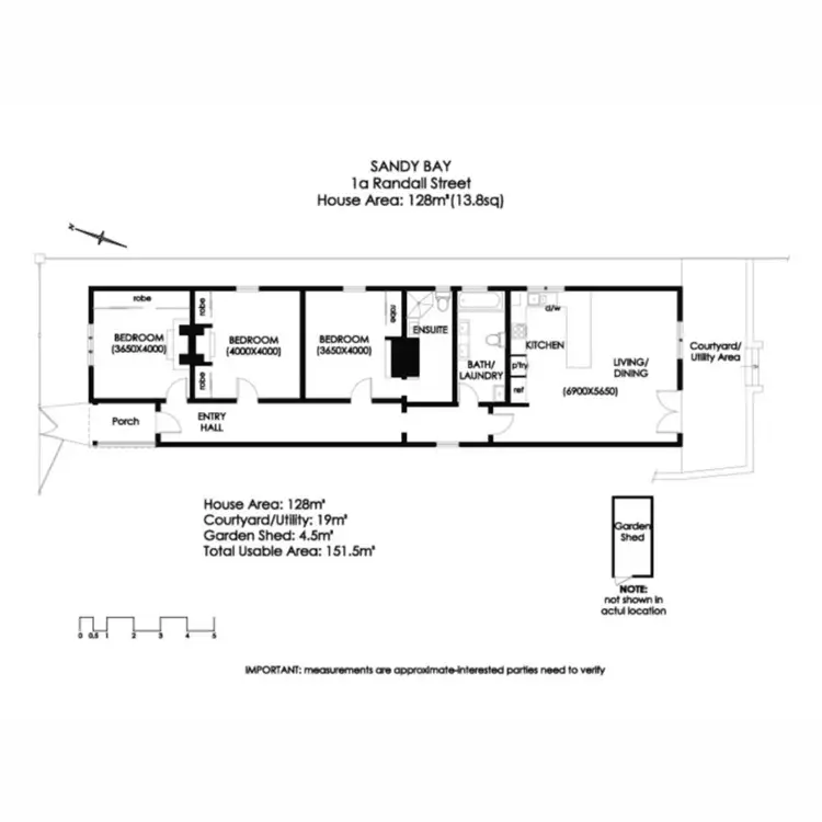 Floorplan of Homely house listing, 1A Randall Street, Sandy Bay TAS 7005