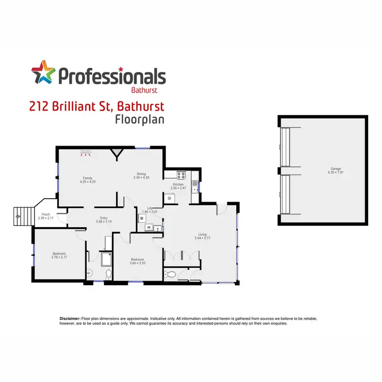 Floorplan of Homely house listing, 212 Brilliant Street, Bathurst NSW 2795