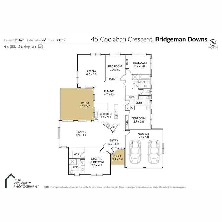 Floorplan of Homely house listing, 45 Coolabah Crescent, Bridgeman Downs QLD 4035