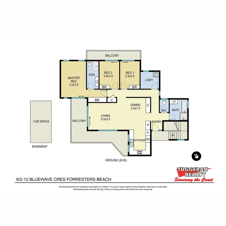 Floorplan of Homely apartment listing, 6/2-12 Bluewave Crescent, Forresters Beach NSW 2260