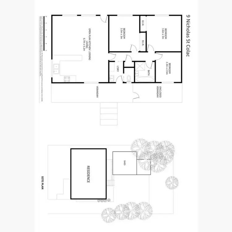 Floorplan of Homely house listing, 9 Nicholas Street, Colac VIC 3250