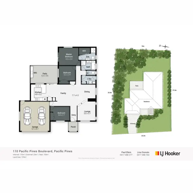 Floorplan of Homely house listing, 110 Pacific Pines Boulevard, Pacific Pines QLD 4211