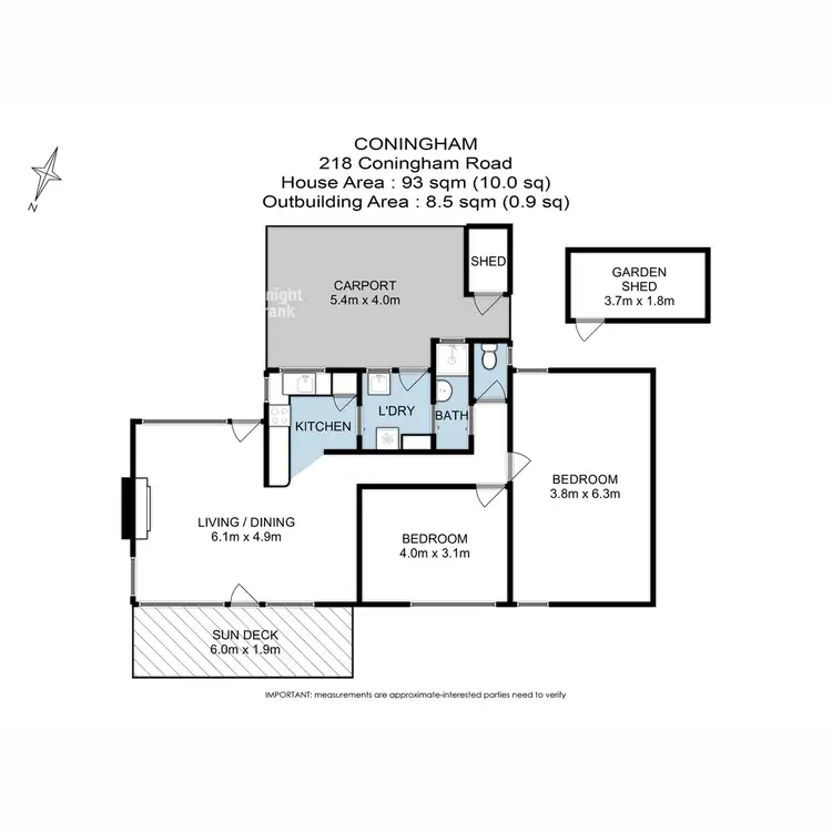 Floorplan of Homely house listing, 218 Coningham Road, Coningham TAS 7054