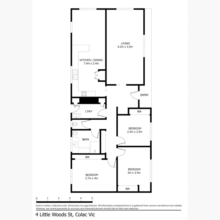 Floorplan of Homely house listing, 4 Little Woods Street, Colac VIC 3250