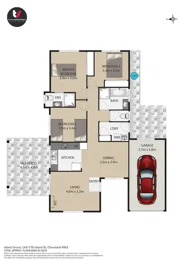 Floorplan of Homely house listing, 1/76 Island Street, Cleveland QLD 4163