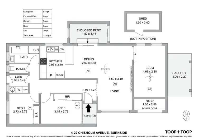 Floorplan of Homely unit listing, 4/22 Chisholm Avenue, Burnside SA 5066
