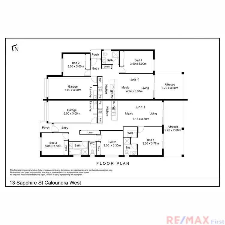 Floorplan of Homely house listing, 13 Sapphire Street, Caloundra West QLD 4551