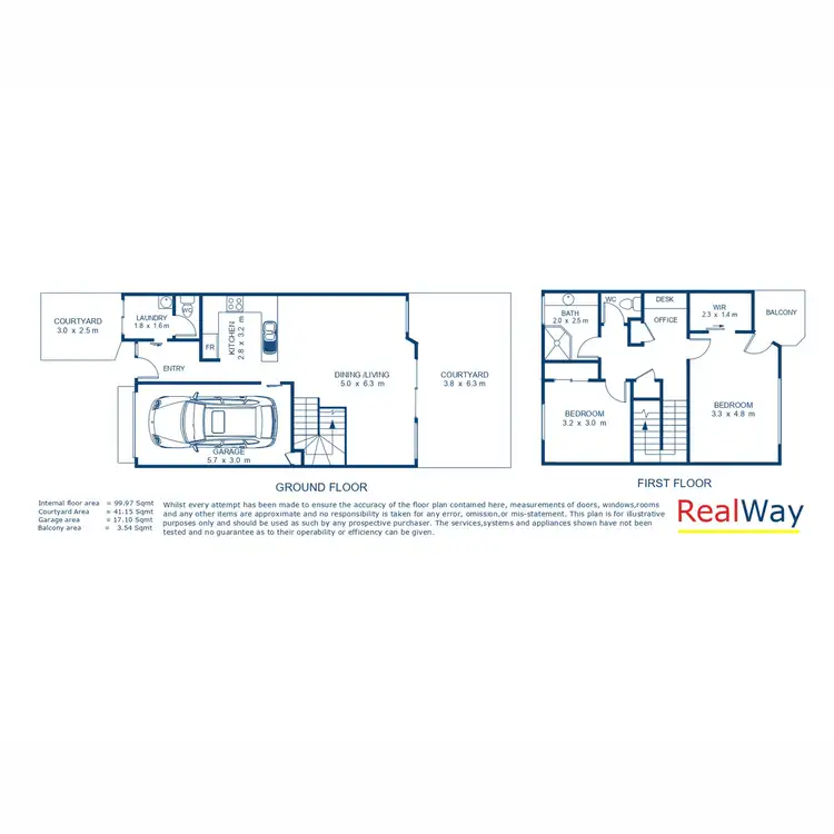 Floorplan of Homely unit listing, 3/90 North Street, North Toowoomba QLD 4350