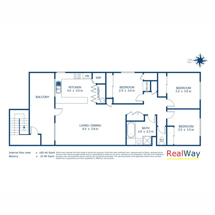 Floorplan of Homely unit listing, 10/5 Joseph Street, Toowoomba City QLD 4350