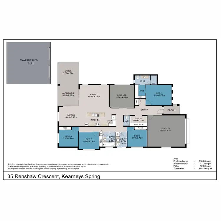 Floorplan of Homely house listing, 35 Renshaw Crescent, Kearneys Spring QLD 4350