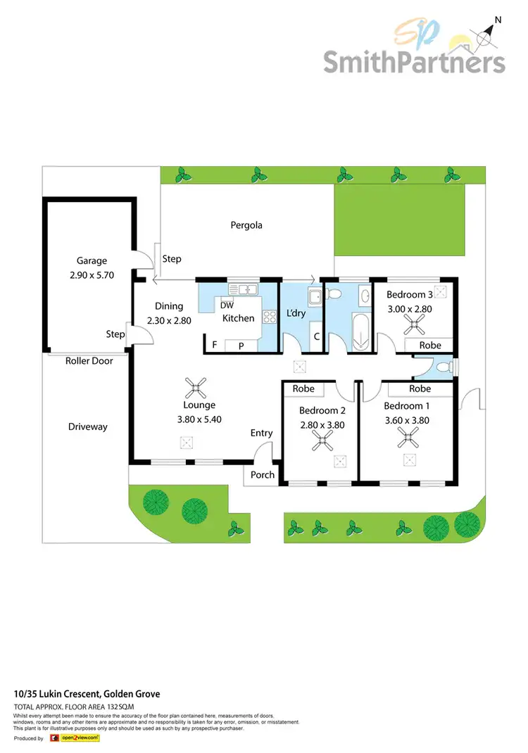 Floorplan of Homely unit listing, 10/35 Lukin Crescent, Golden Grove SA 5125