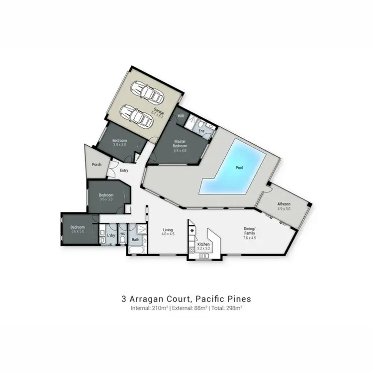 Floorplan of Homely house listing, 3 Arragan Court, Pacific Pines QLD 4211