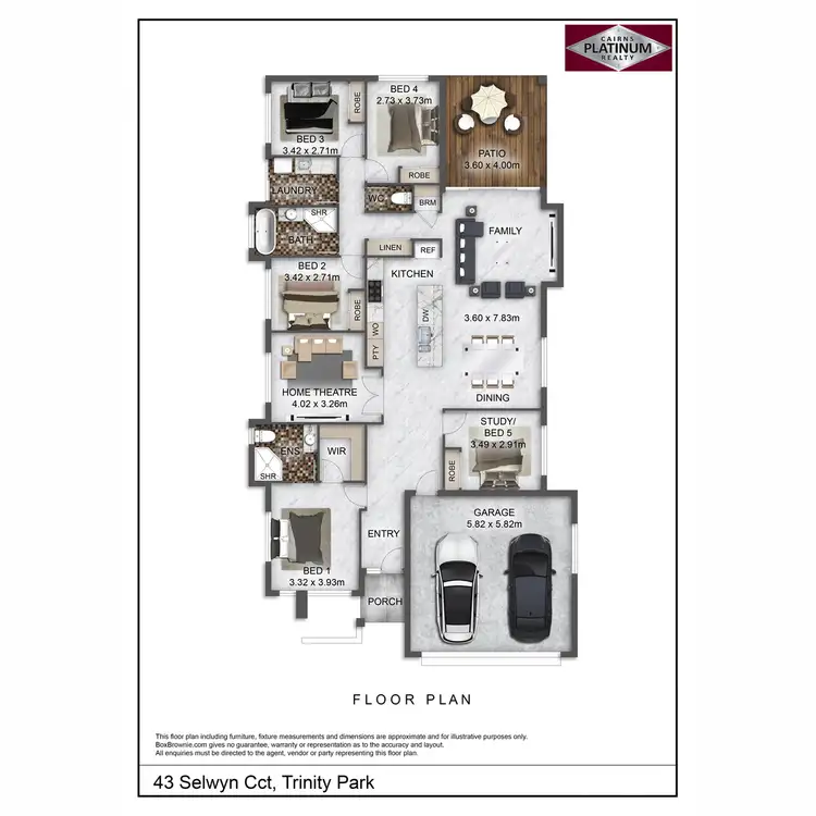 Floorplan of Homely house listing, 43 Selwyn Circuit, Trinity Park QLD 4879
