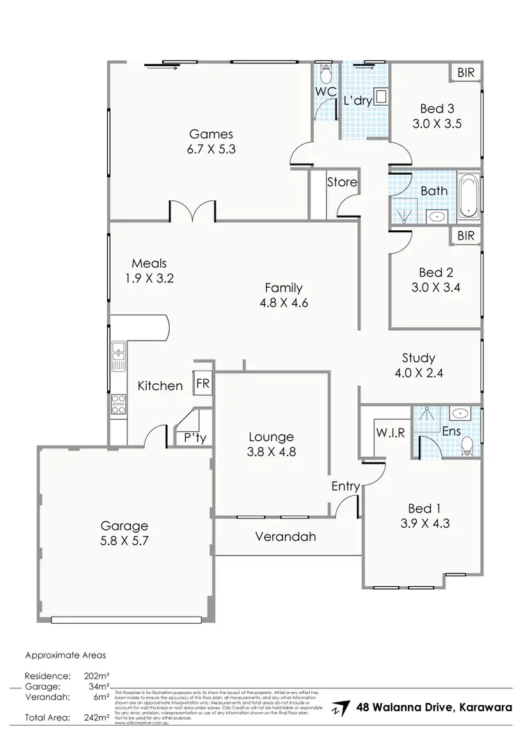 Floorplan of Homely house listing, 48 Walanna Drive, Karawara WA 6152