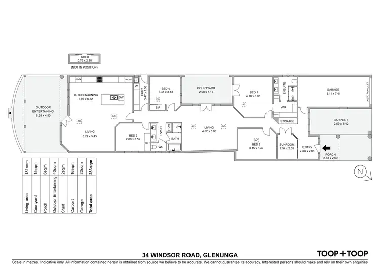 Floorplan of Homely house listing, 34 Windsor Road, Glenunga SA 5064