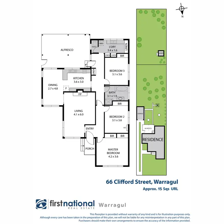 Floorplan of Homely house listing, 66 Clifford Street, Warragul VIC 3820