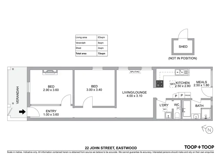 Floorplan of Homely house listing, 22 John Street, Eastwood SA 5063