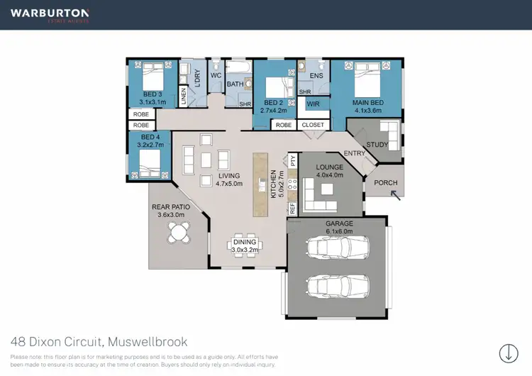Floorplan of Homely house listing, 48 Dixon Circuit, Muswellbrook NSW 2333